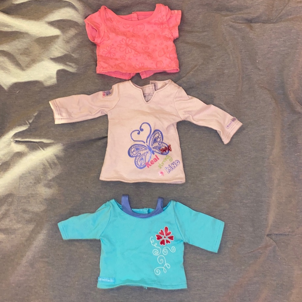 LOT OF 3 AMERICAN GIRL SHIRTS